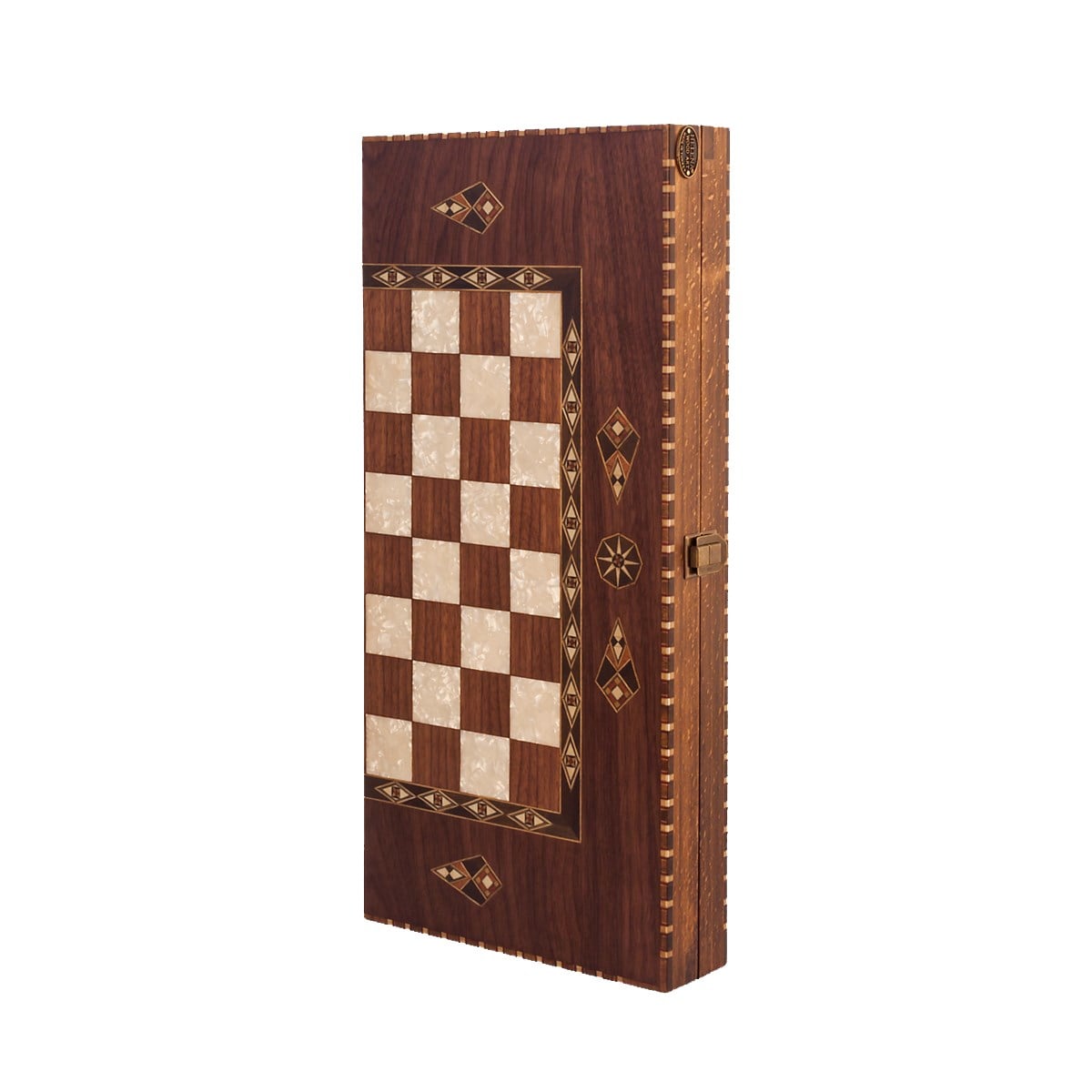 Elegant Backgammon Set - Big | Natura Walnut Veneer