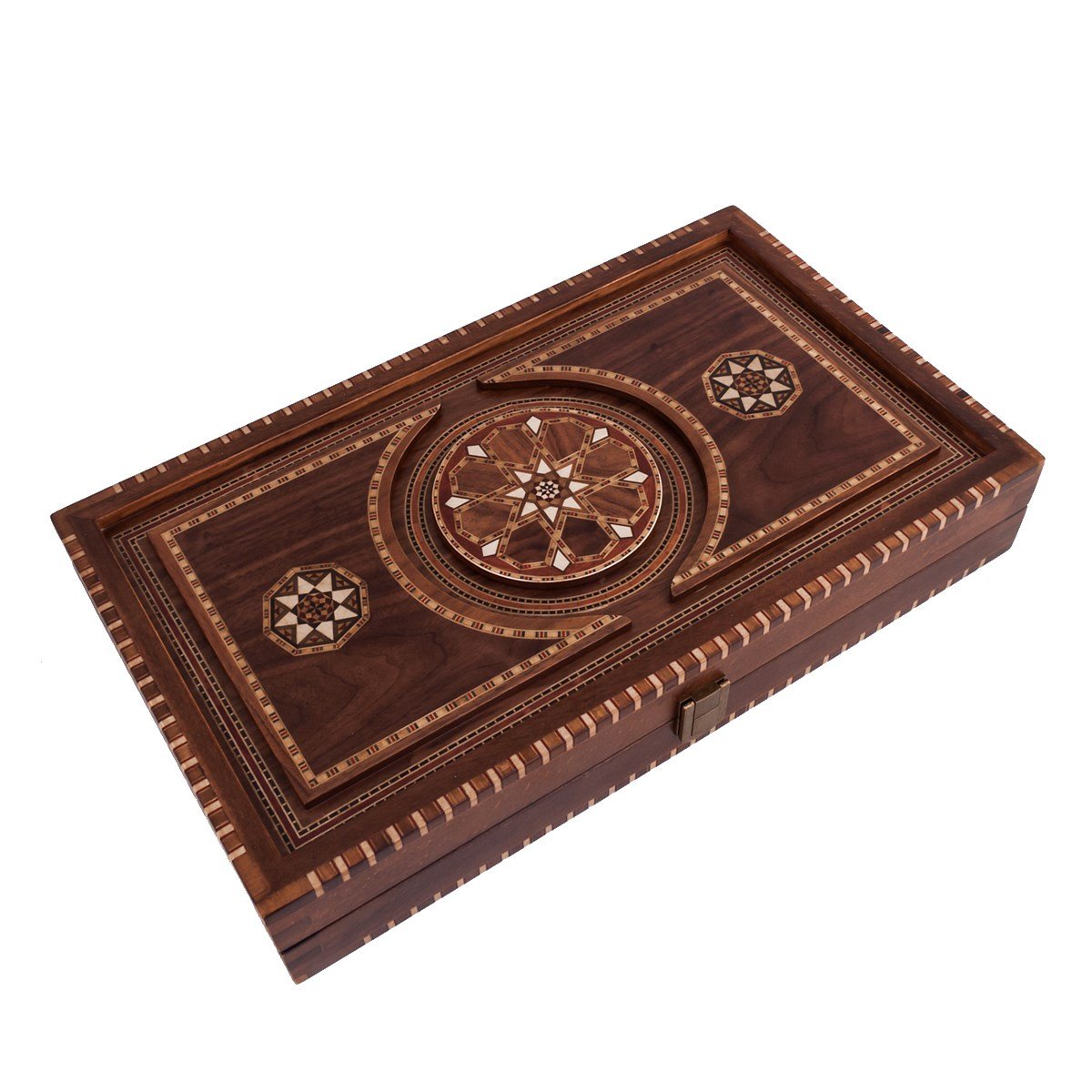 Genius Backgammon Set | Natural Walnut Veneer