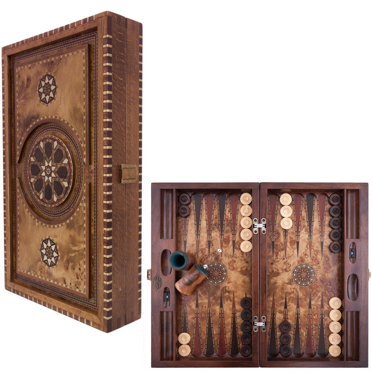 Genius Backgammon Set | Burl