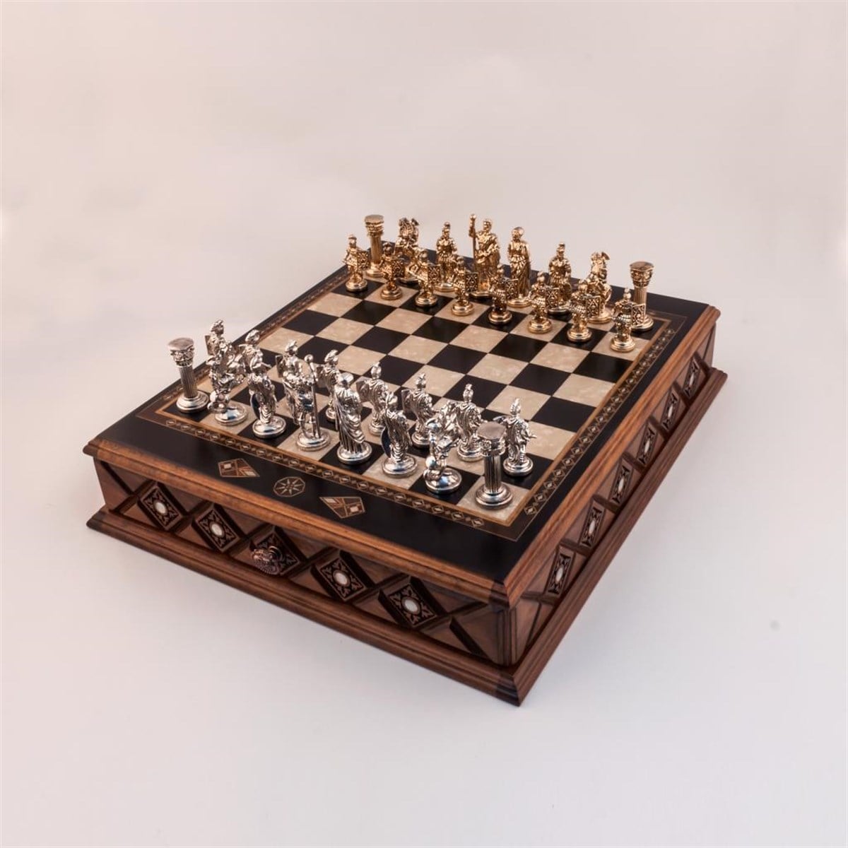 İstanbul Satranç Seti | Metal FigürlüHelena Wood Art