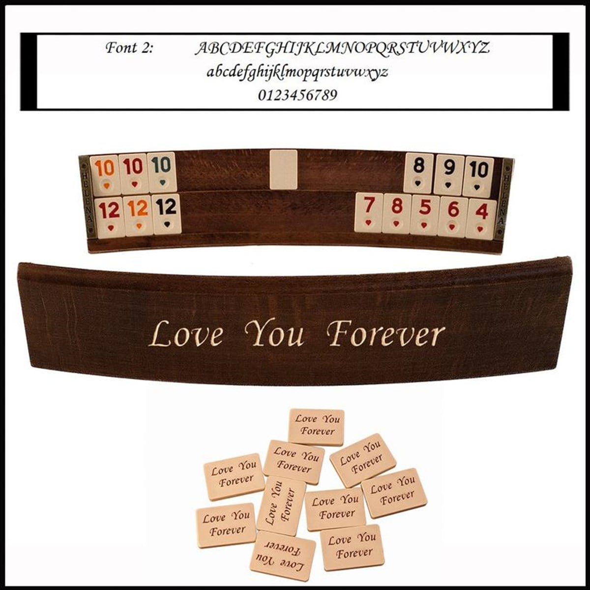Wooden Oval Rummikub Game Set
