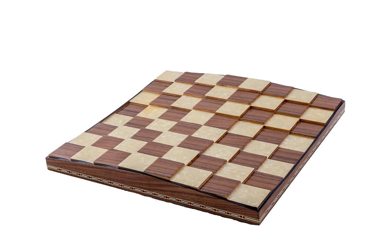 PİRAMİT SATRANÇ TABLASI  (Kare:50 mm) Helena Wood Art2656.WAL