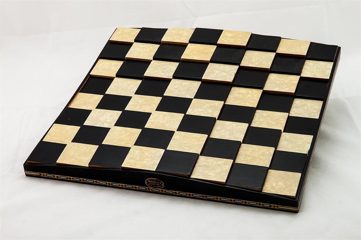 PİRAMİT SATRANÇ TABLASI (Kare:50 mm) Helena Wood Art2656.BLK