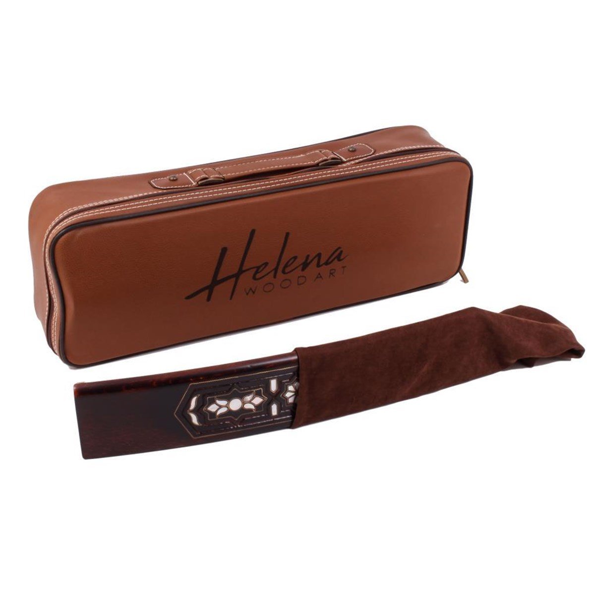 Helena Wood Art New Oval Rummy Cube - Mother of Pearl Copper Inlaid Rummy Board Game - Okey Game Set