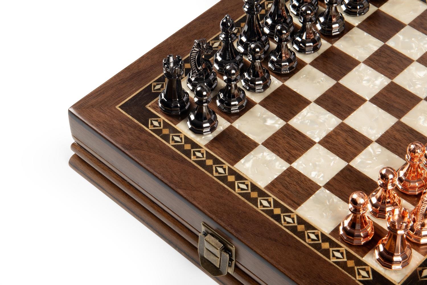 SELGE SATRANÇ CEVİZ KÜÇÜK   25 CM