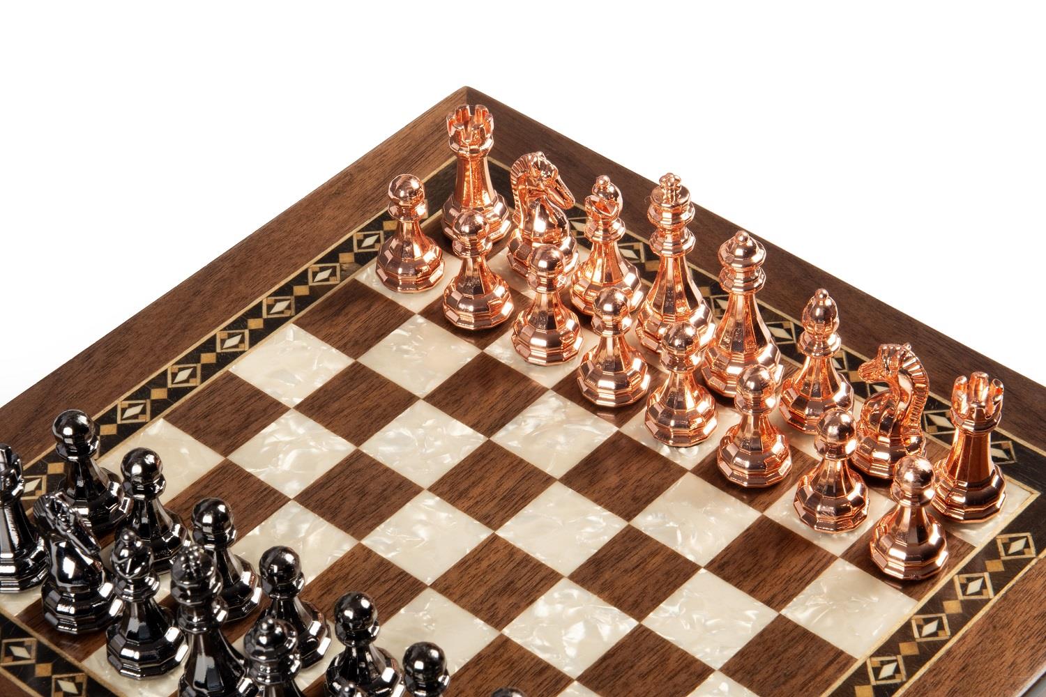 SELGE SATRANÇ CEVİZ KÜÇÜK   25 CM