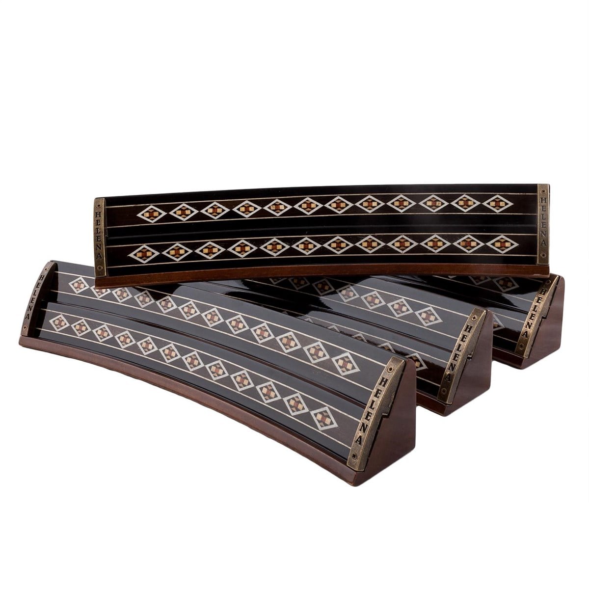 Solen Oval Okey Takımı / Siyah