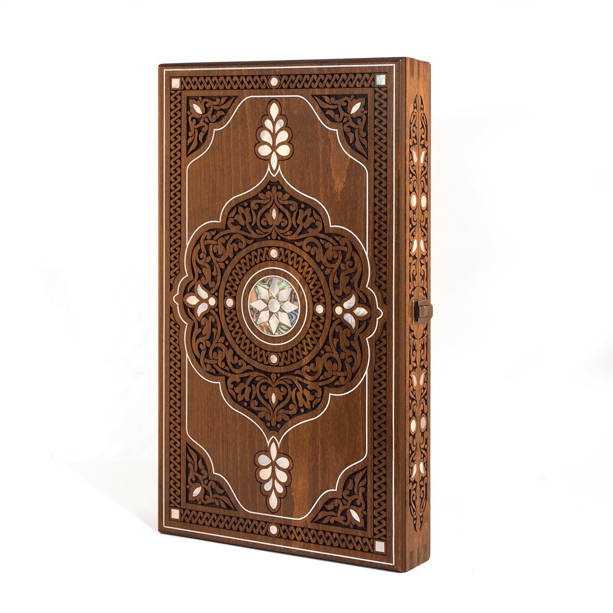 Topkapı Backgammon Set - Green & White Mother of Pearl