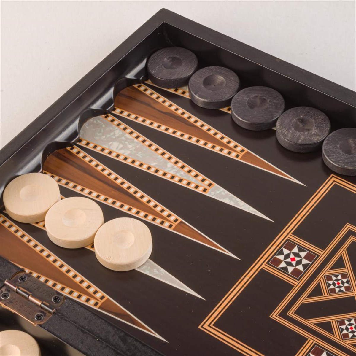 Tuana  Serigrafi Tavla Siyah