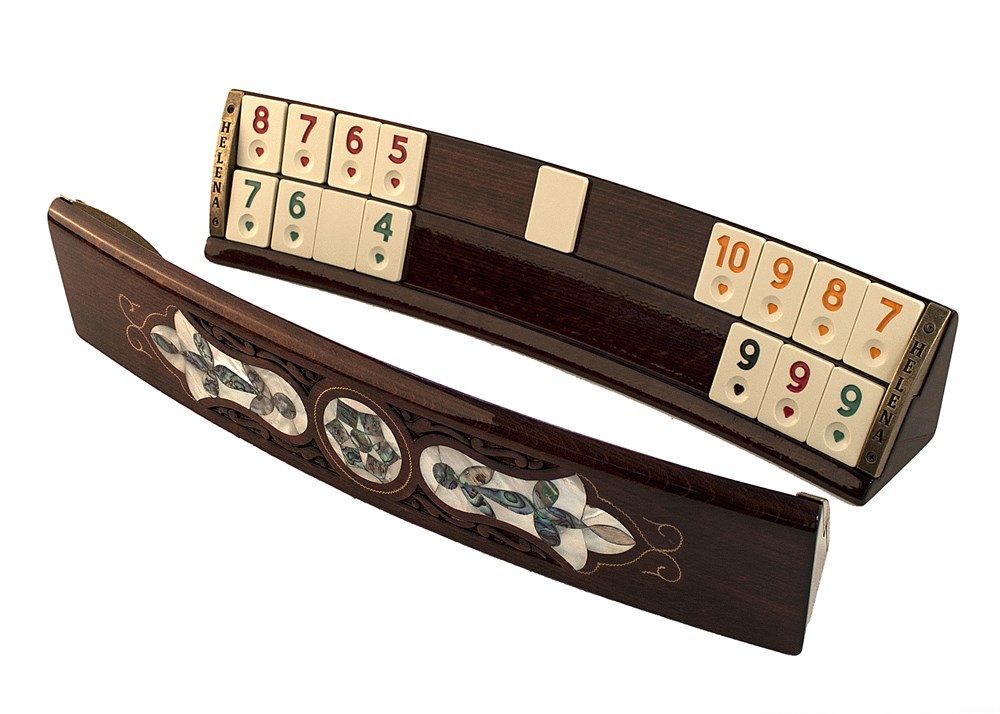 Abalone Oval Okey (Beyaz - Yeşil Sedef)