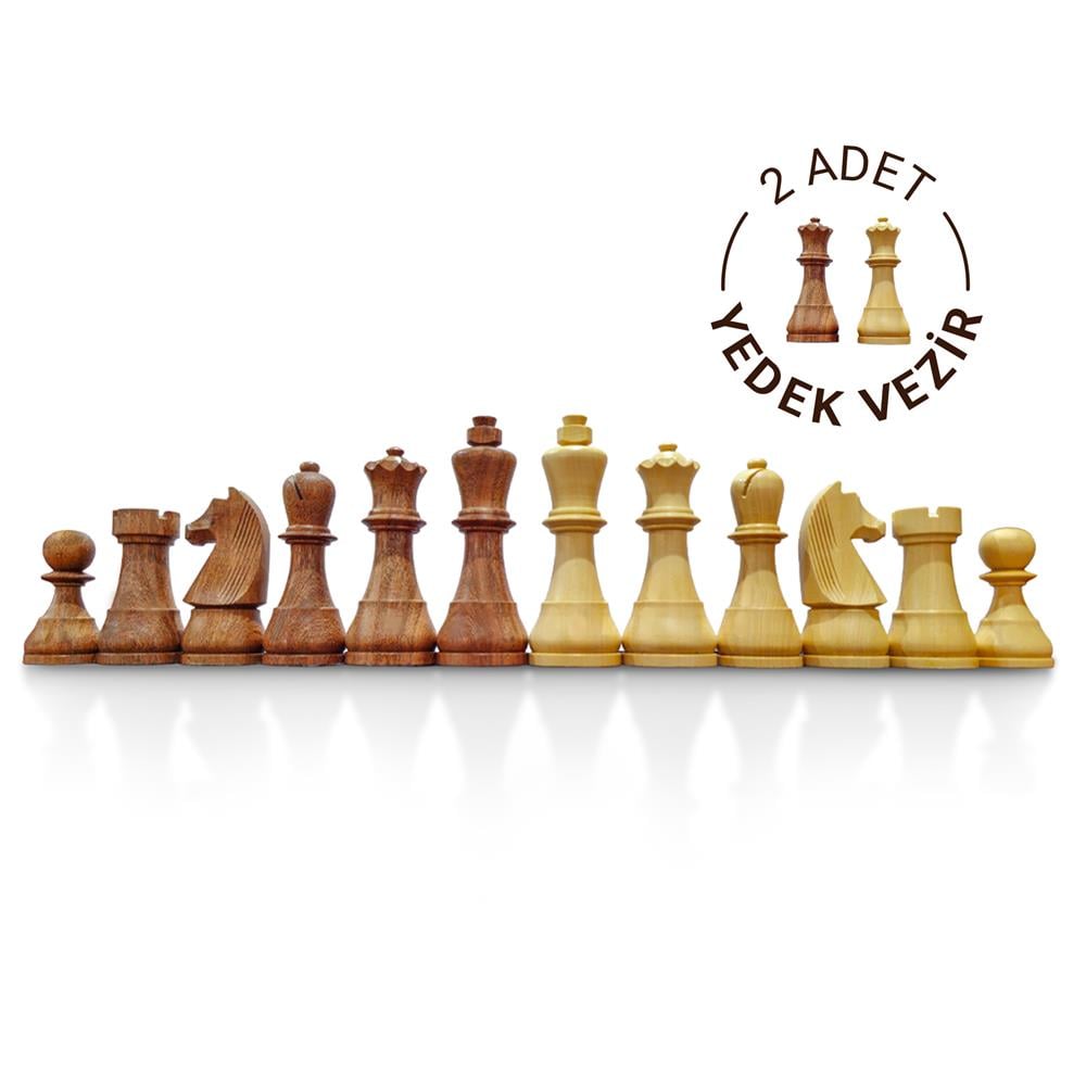 Ahşap Satranç Figürleri (105 mm)