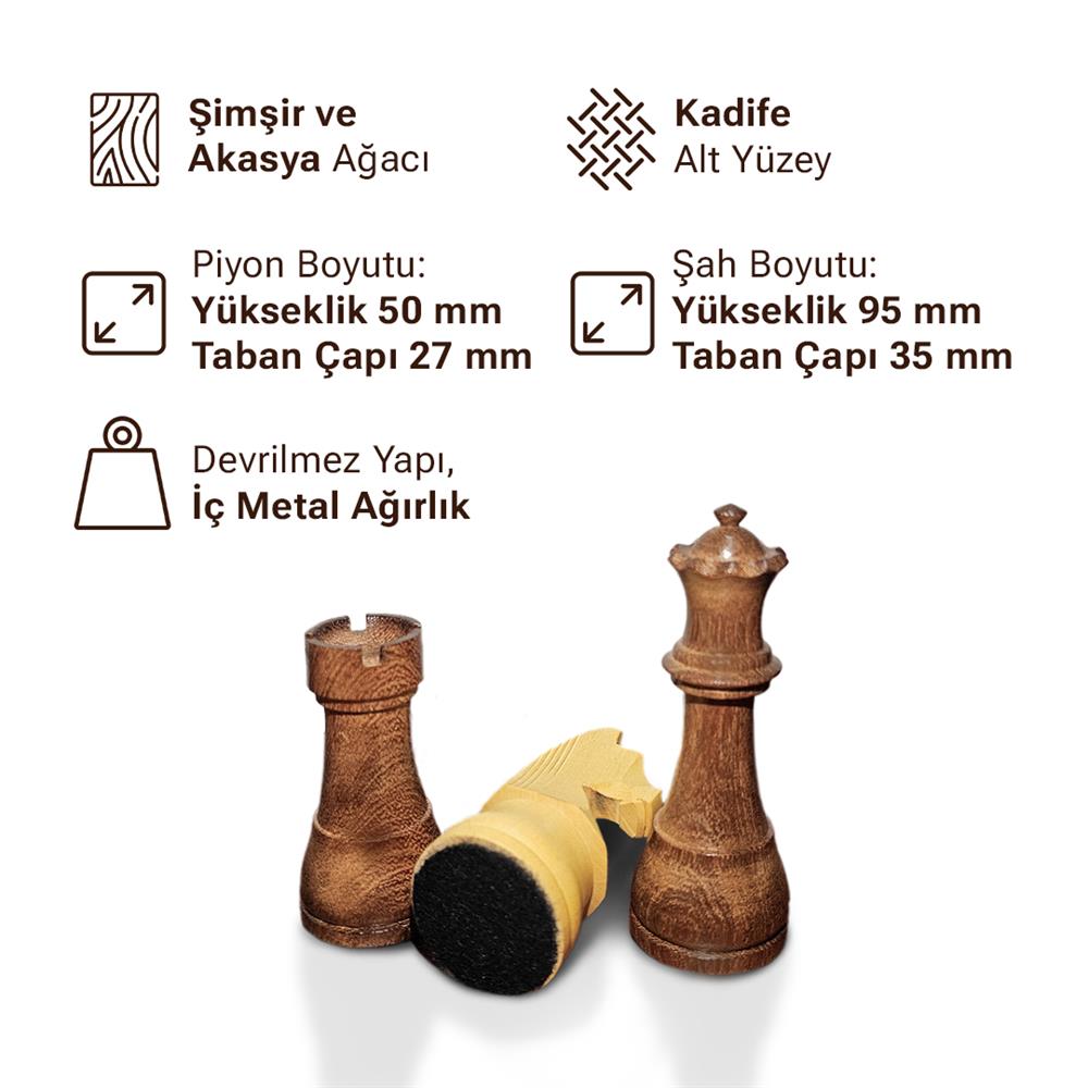 Ahşap Satranç Figürleri