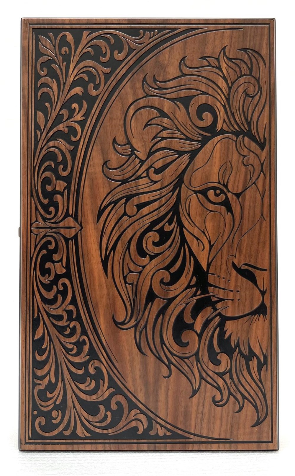 Aslan Motifli Eko Damasız Tavla