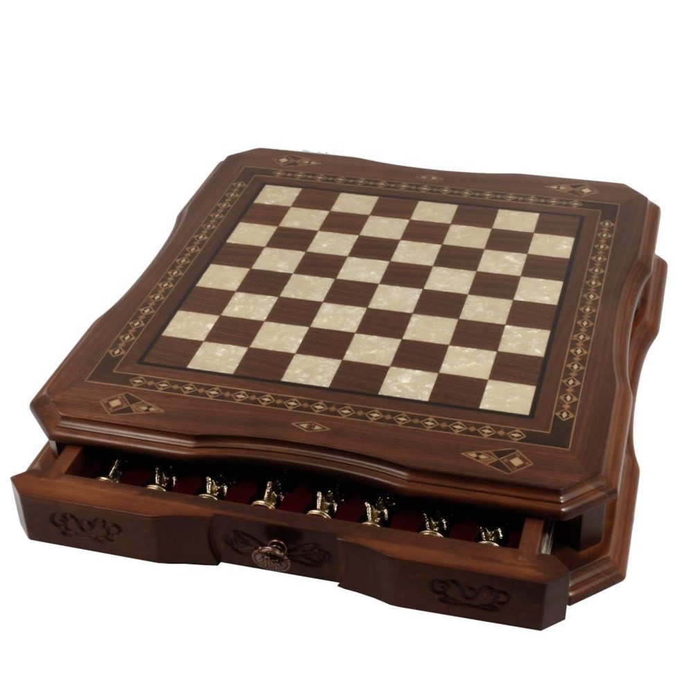 Butterfly Byk Ceviz Satranç Seti