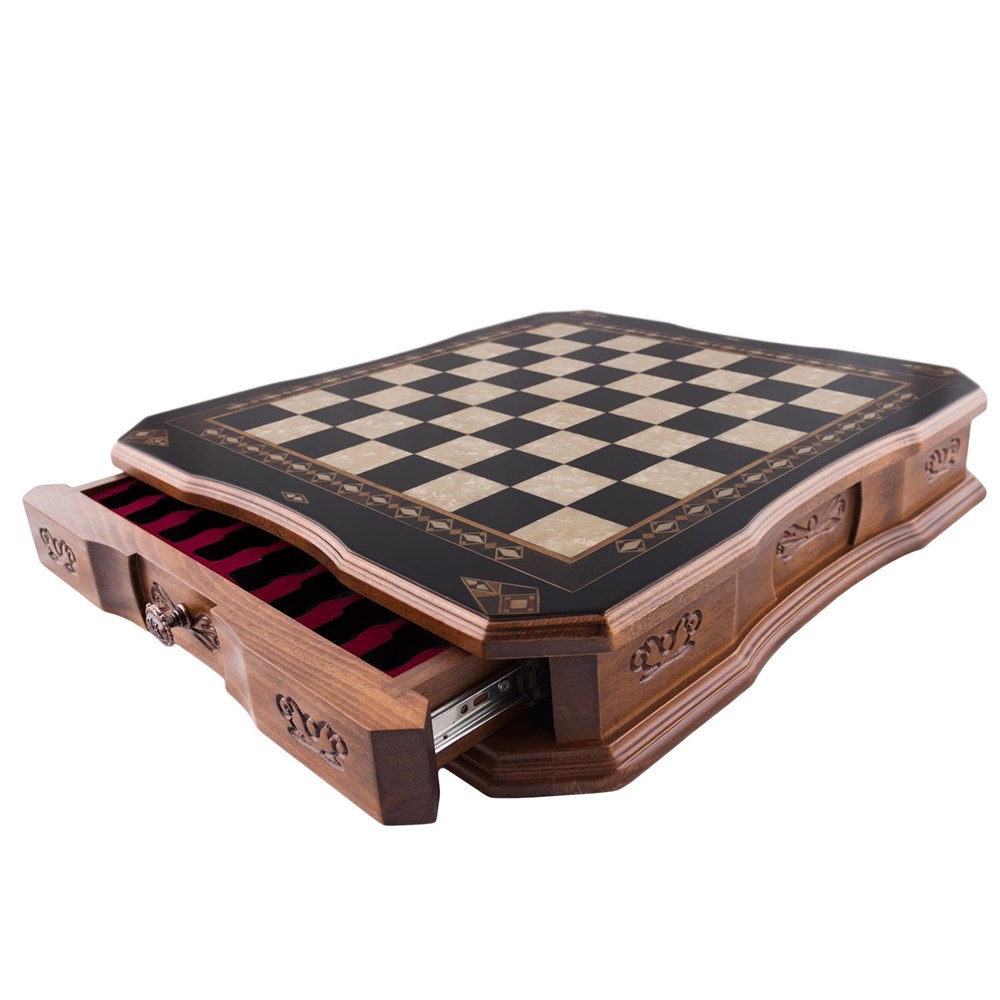 BUTTERFLY BYK SİYAH SATRANÇ TABLASI (51X47X8,5 cm)