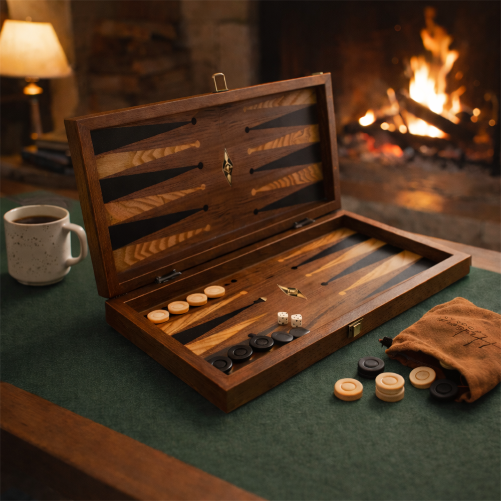 Eco Damasız Tavla / Ceviz