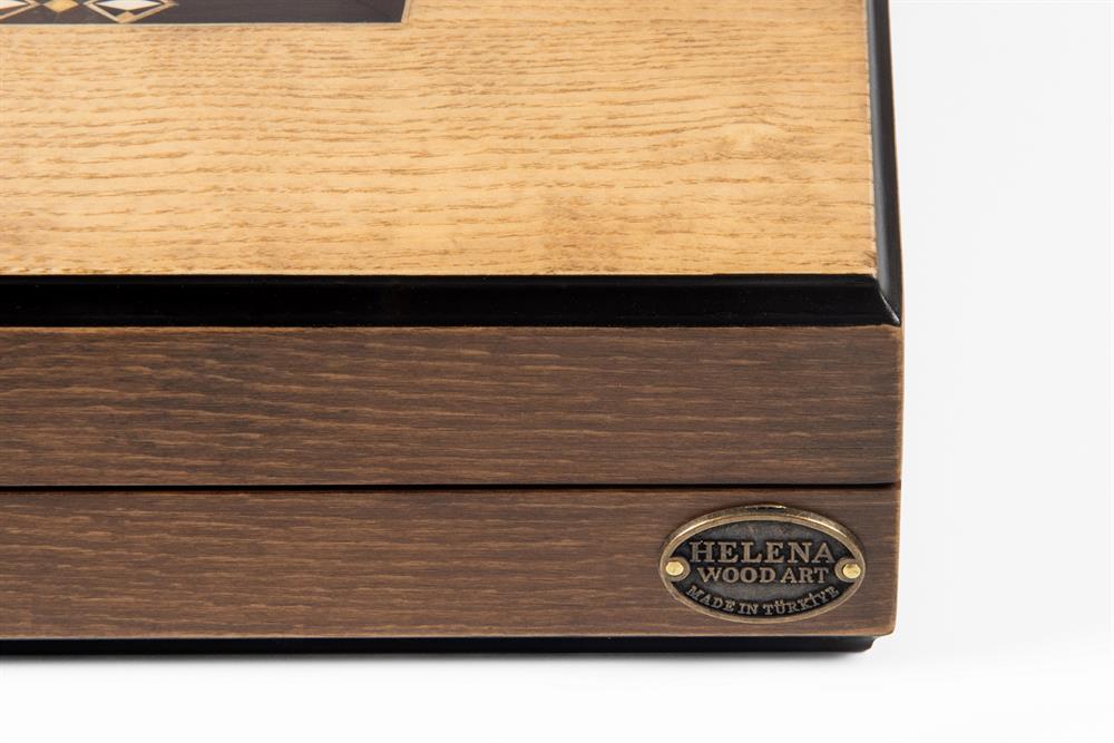 EKO CLASSIC DIŞ BUDAK DAMALI TAVLA (49x25x7 cm)