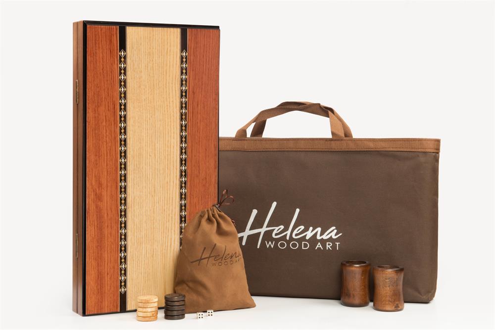 EKO TAVLA DAMASIZ ÇİZGİLİ MOZAiKLi   (49x25x7 cm)