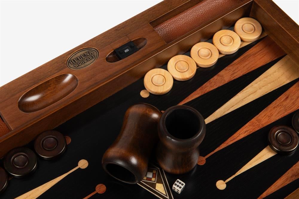 EKO GENİŞ TAVLA MOZAİK SİYAH  (50x30x7 cm)