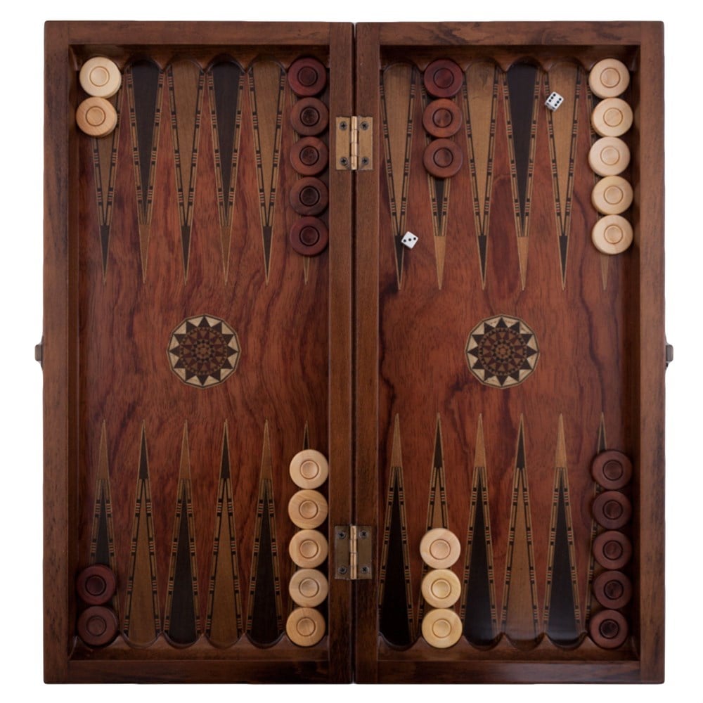 Elegant Backgammon Set - Big | Rosewood