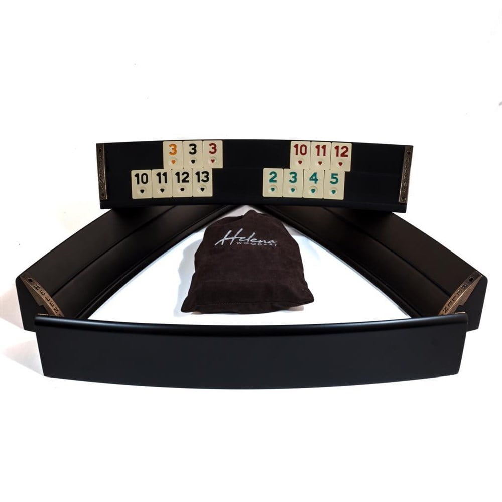 Elliptic Oval  El Yapımı Masif Ahşap Okey Takımı