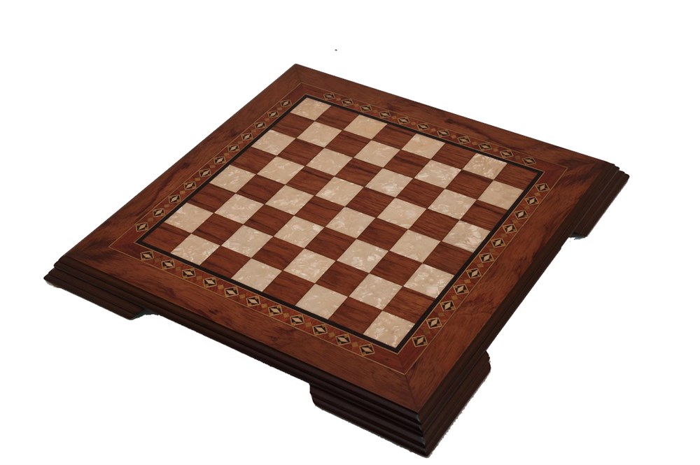 Flat Wooden Chess Set - Small | Walnut