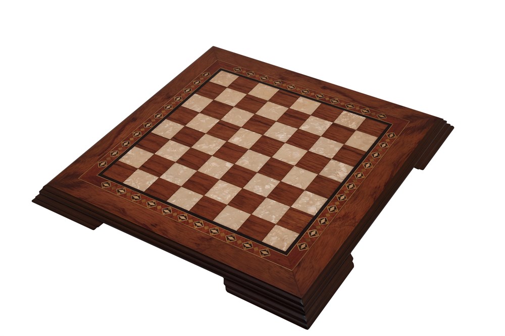 Flat Wooden Chess Set - Small | Rosewood