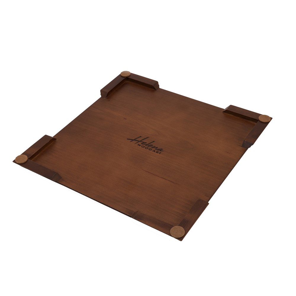 Flat Wooden Chess Board - Small | Black