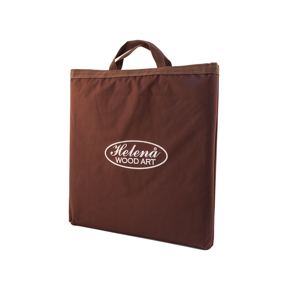 Wooden Flat Chess Set with Metal Chessmen | Black