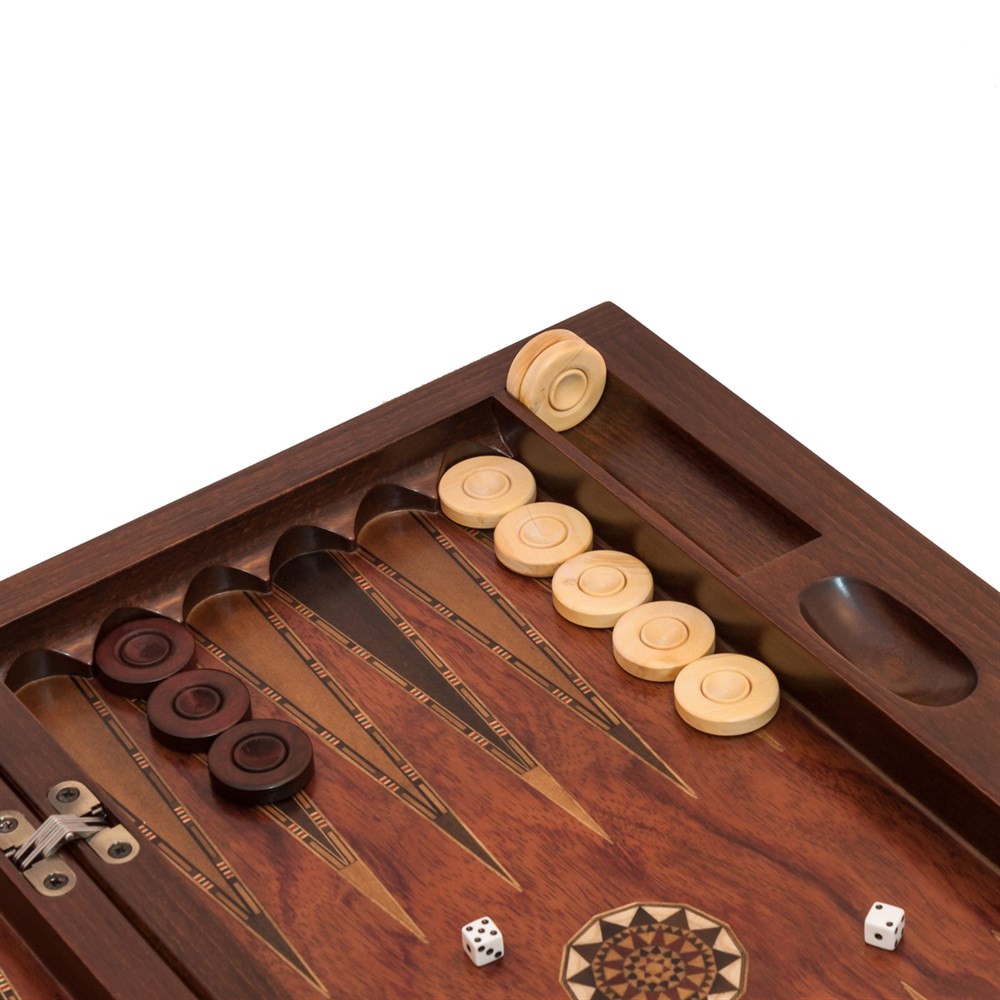 Genius Oymalı Büyük Boy Tavla