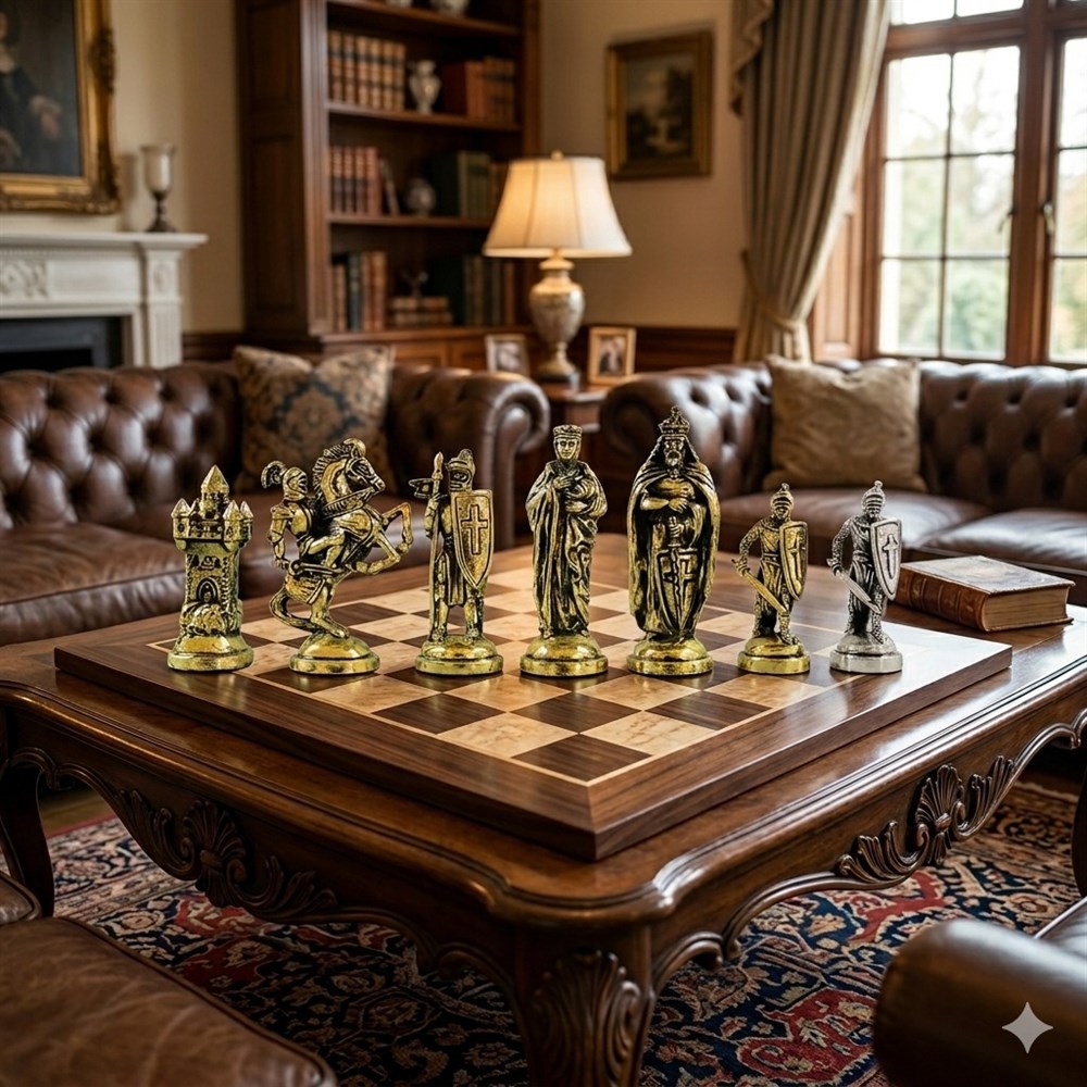 Crusader Chess Figure (3.42 Inch)