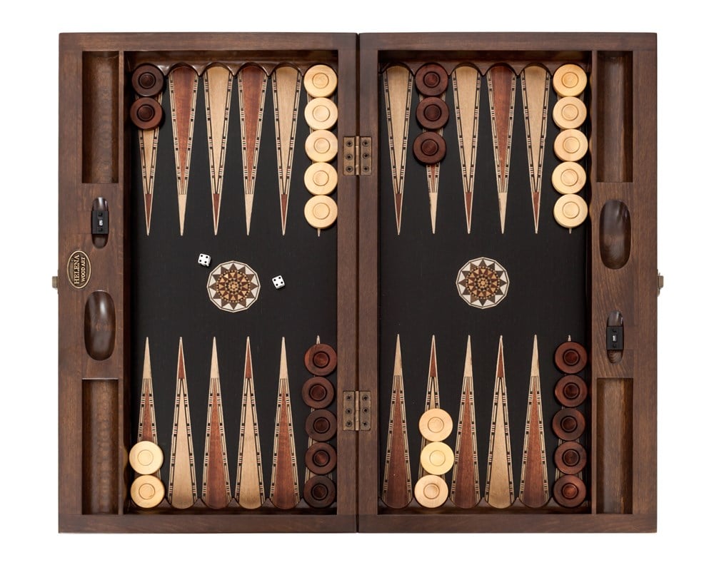 King Geniş Tavla / Siyah