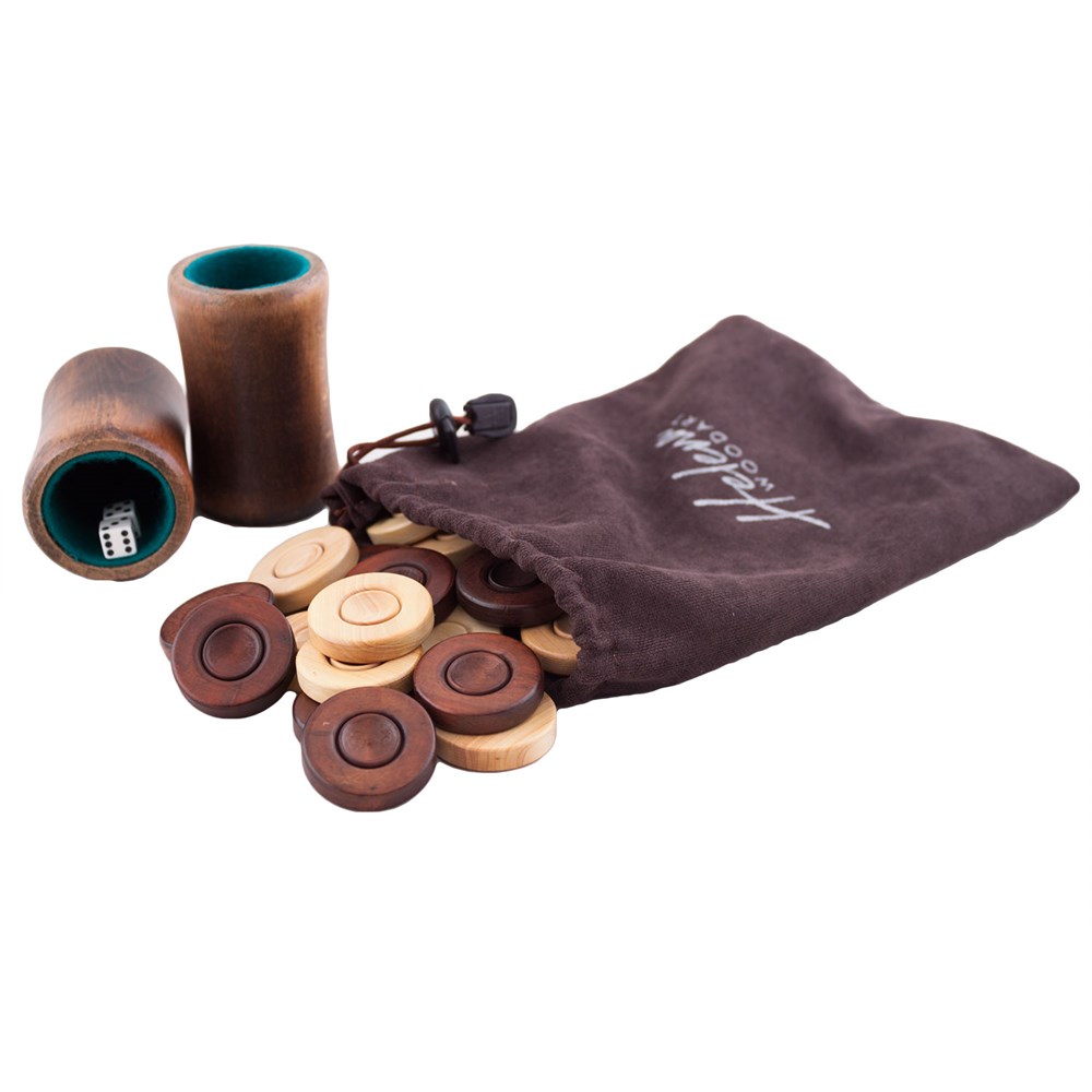 King Geniş Tavla / Siyah