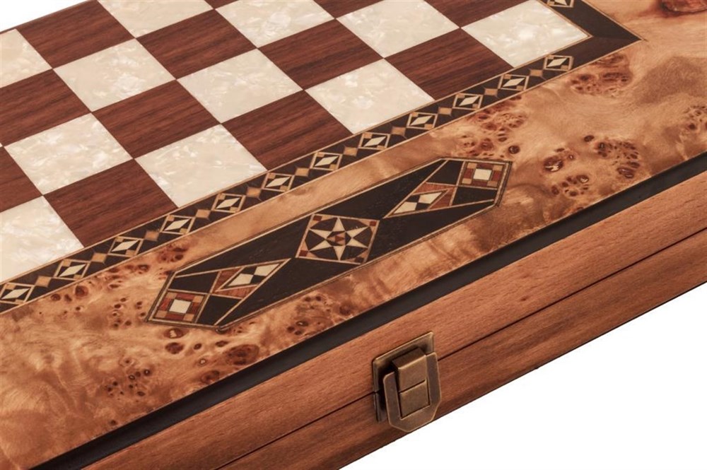 Classic Inlaid Backgammon Set - Big | Mazel