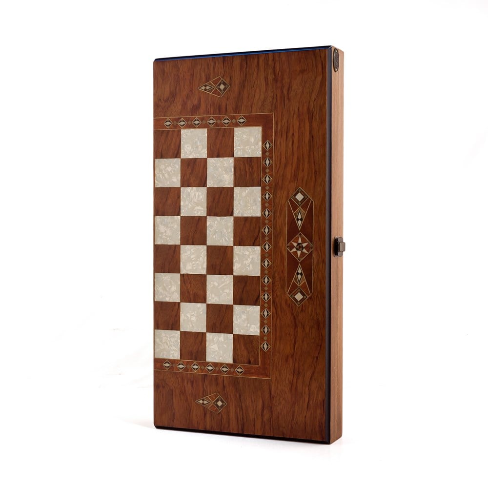 Classic Inlaid Backgammon Set - Big | Rosewood