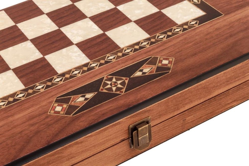 KLASİK TAVLA BÜYÜK BOY (50x50x7 cm)