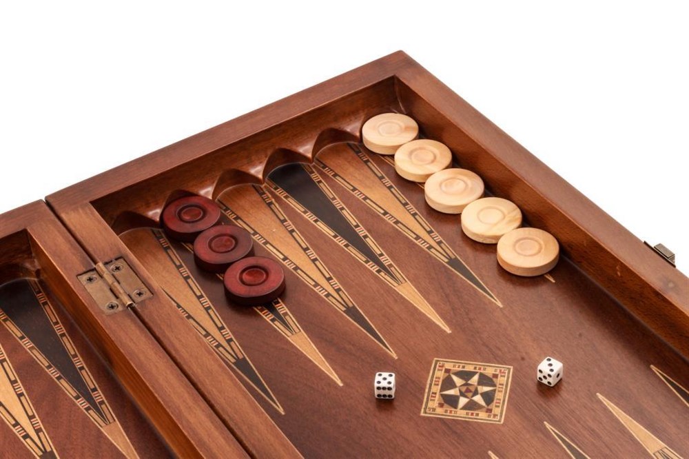 KLASİK TAVLA BÜYÜK BOY (50x50x7 cm)