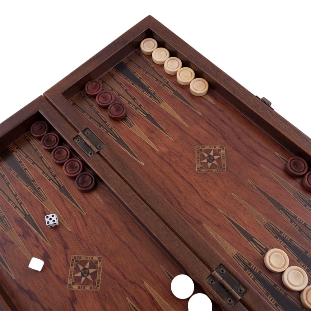 KLASİK TAVLA KÜÇÜK BOY YUVASIZ  (35,5x15,5x5)