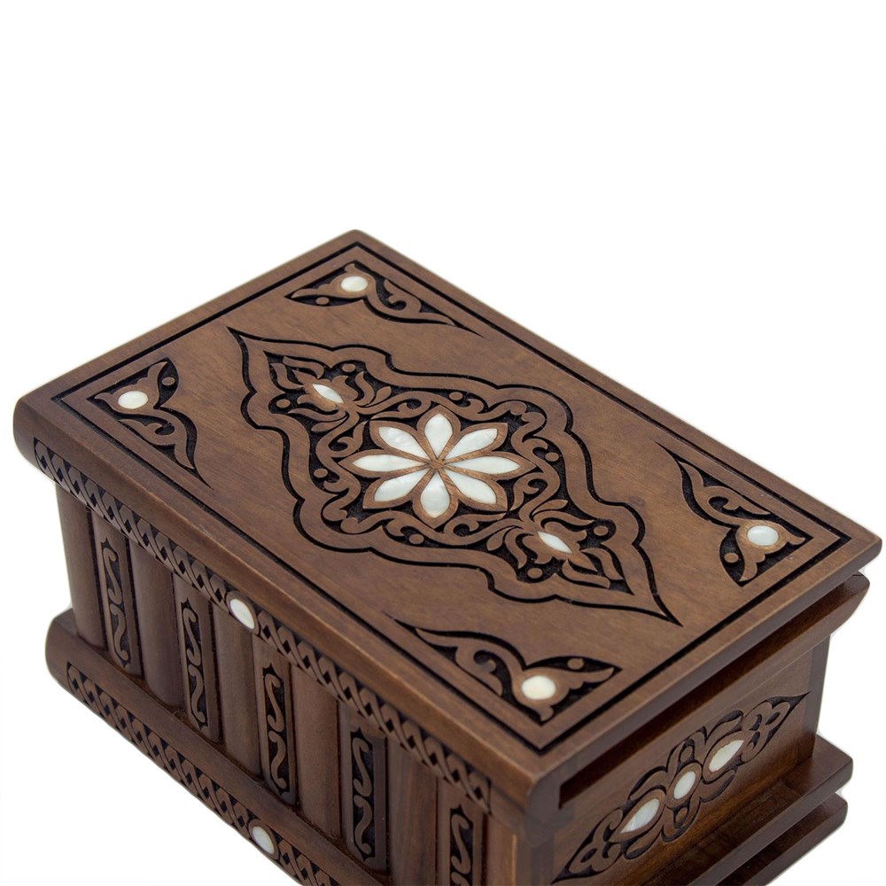 NAKIŞLI SEDEF KAKMALI  ŞİFRELİ KUTU