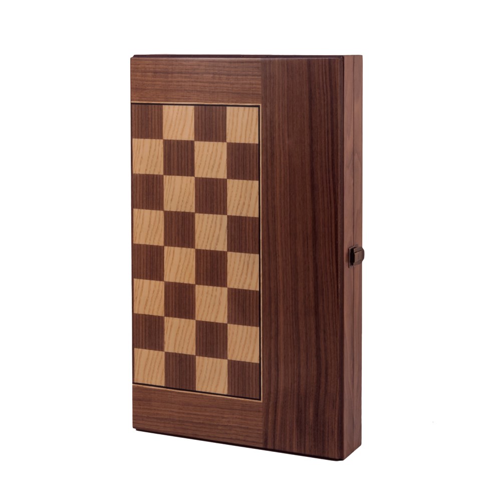 TUANA GENİŞ BÜYÜK CEVİZ DAMALI TAVLA 50X30X7 cm