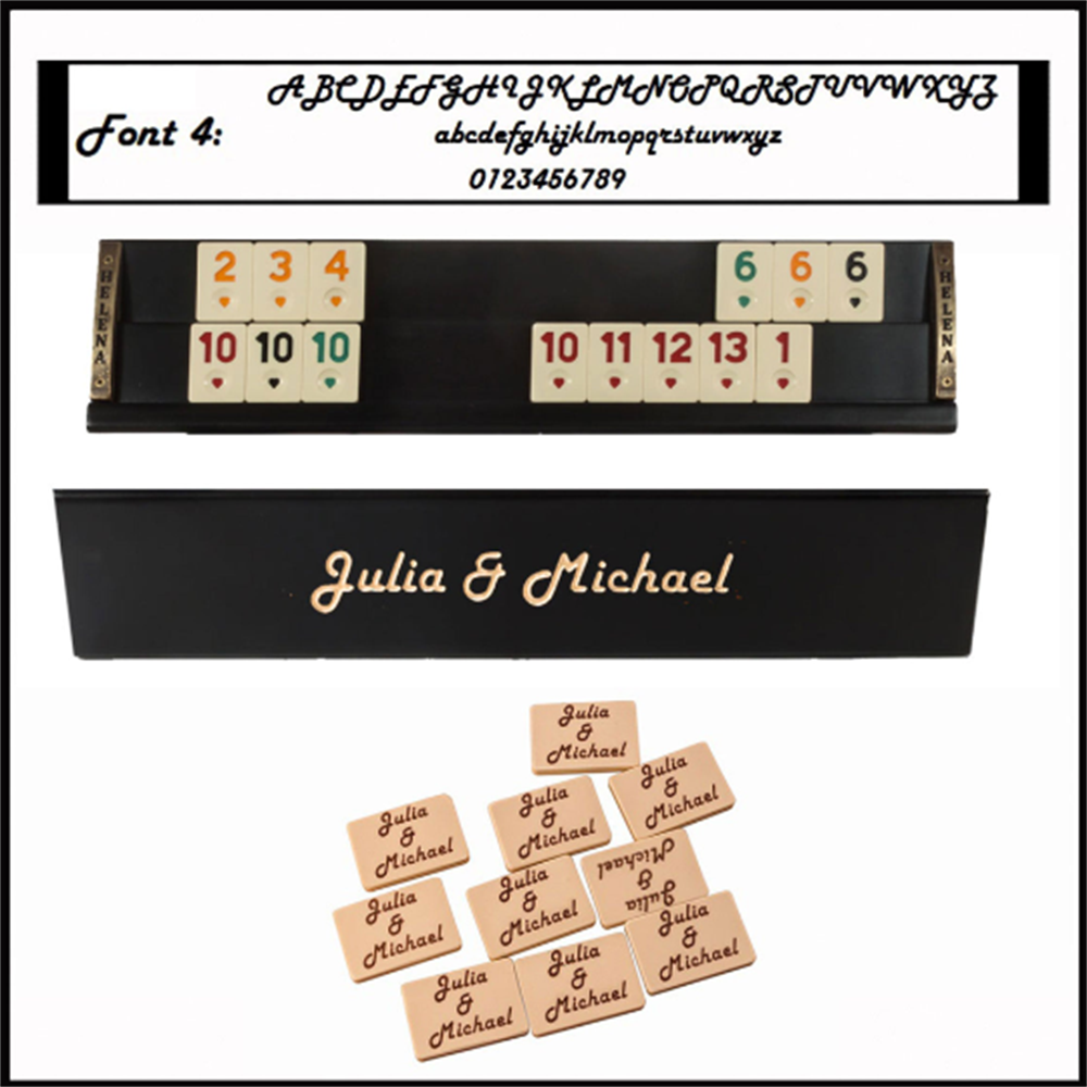 Vip El Yapımı Masif Ahşap Siyah Okey Takımı 