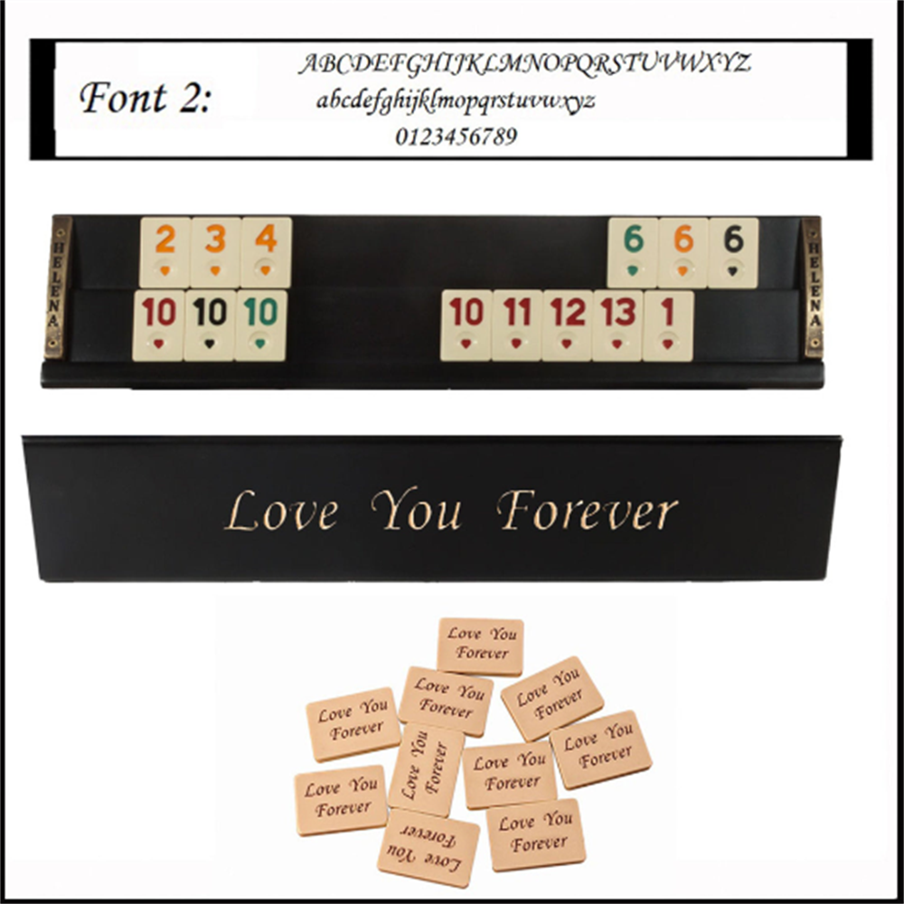 Vip El Yapımı Masif Ahşap Siyah Okey Takımı 