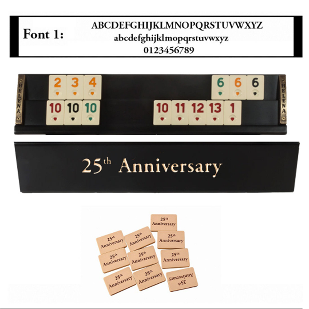 Vip El Yapımı Masif Ahşap Siyah Okey Takımı 