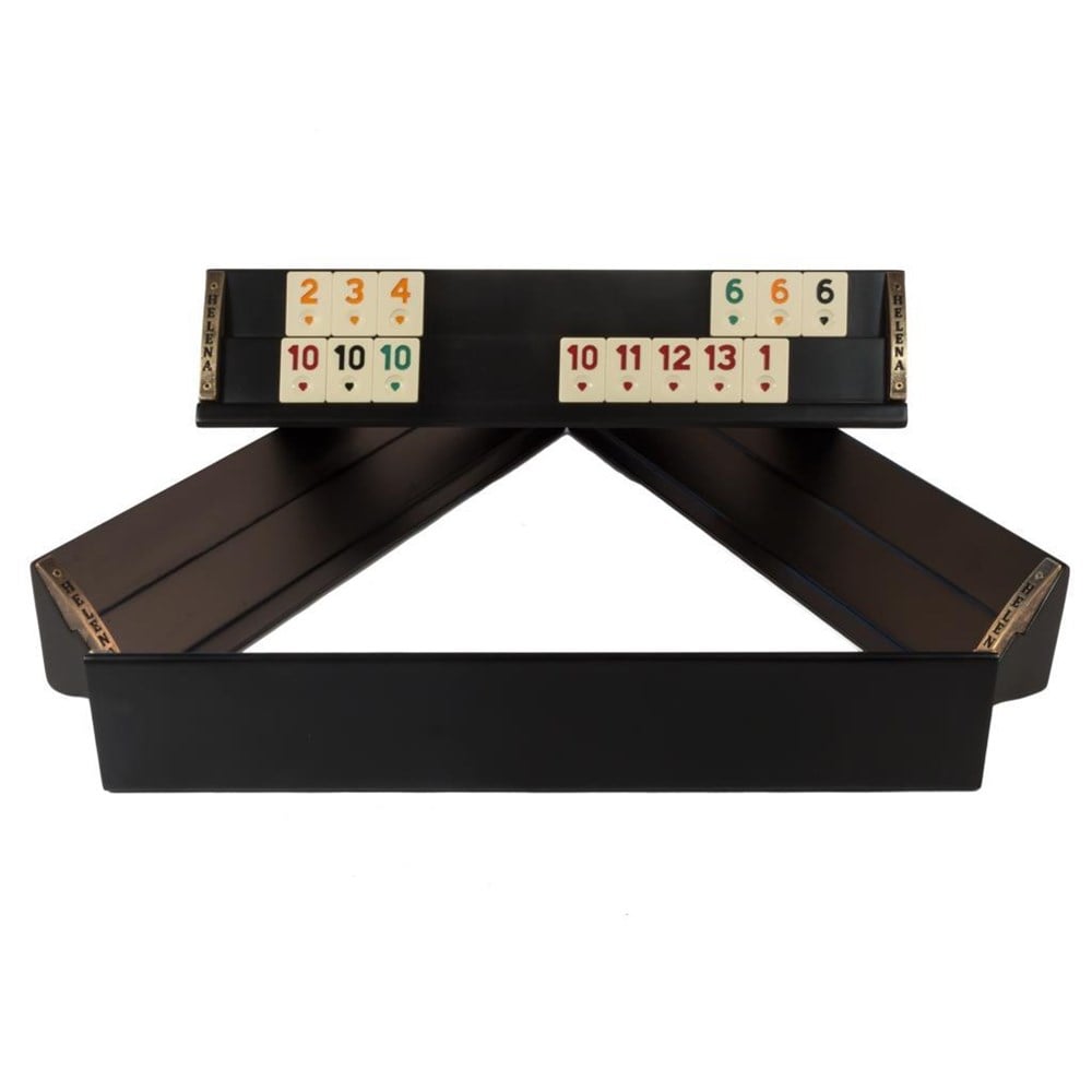 Vip El Yapımı Masif Ahşap Siyah Okey Takımı 