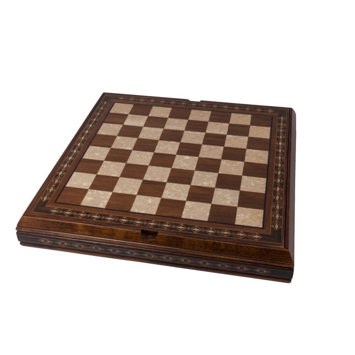 Ances Satranç Seti Büyük - Ceviz | Ahşap FigürlüHelena Wood Art