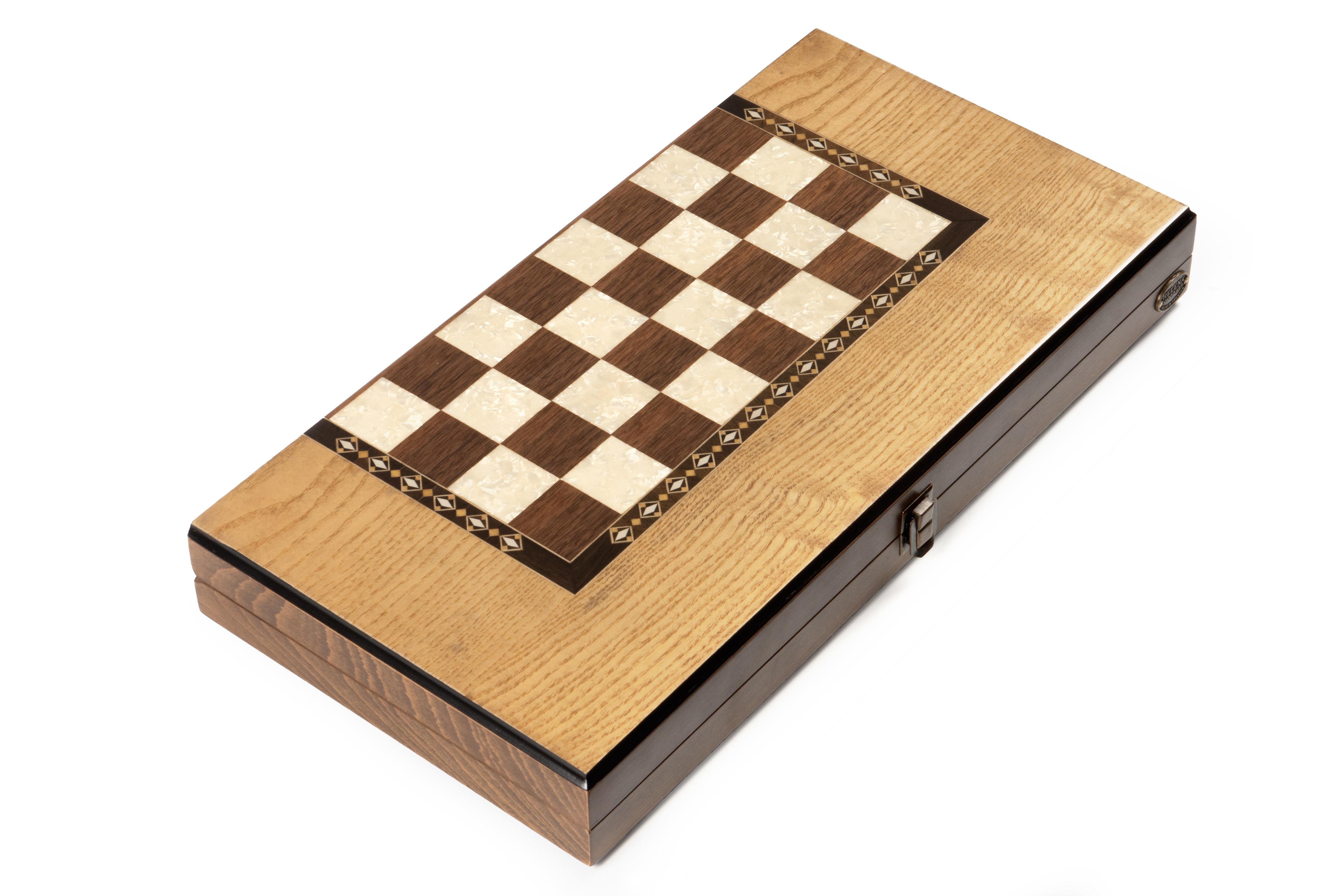 EKO CLASSIC DIŞ BUDAK DAMALI TAVLA (49x25x7 cm)Helena Wood Art2246.DB