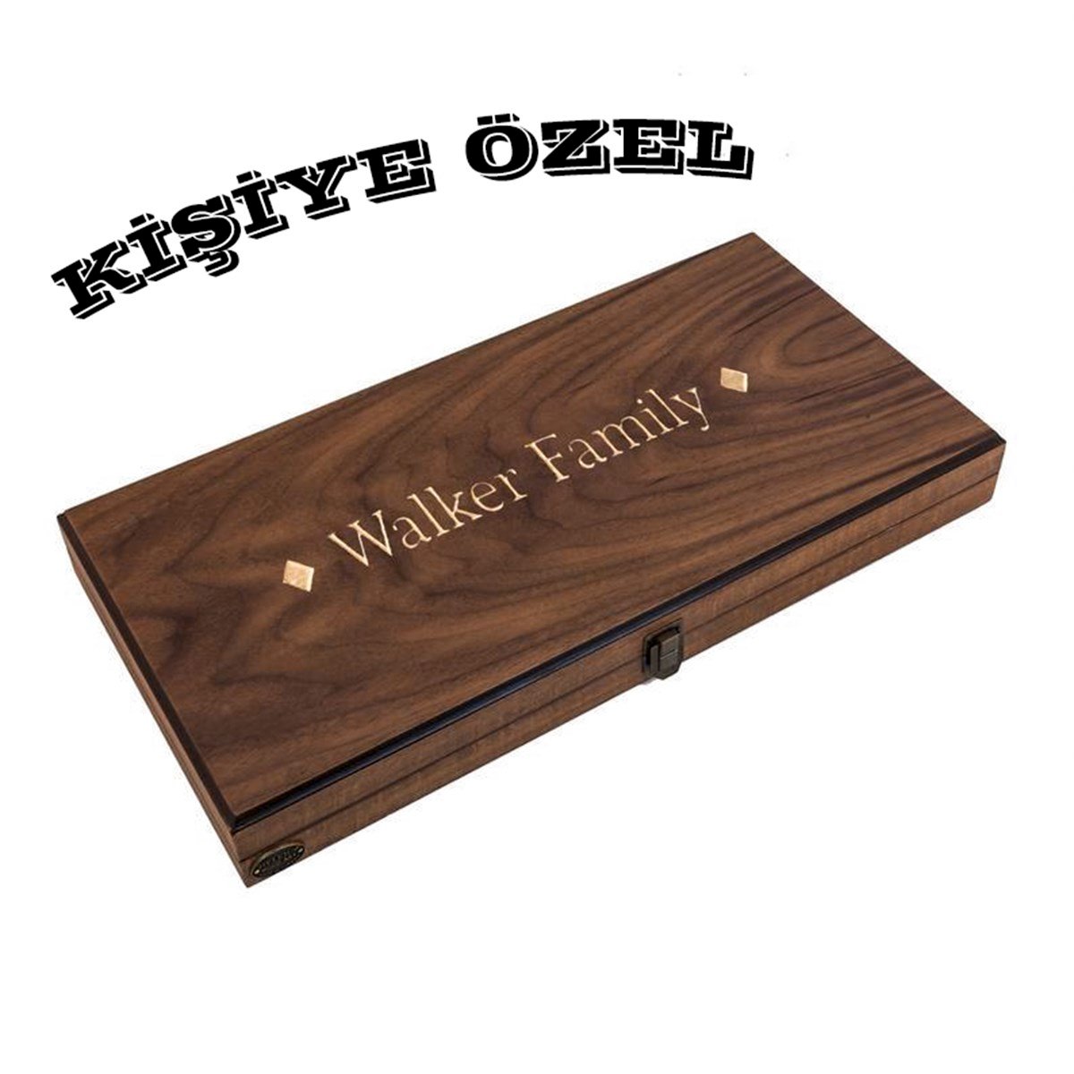 EKO TAVLA DAMASIZ  CEVİZ  (49x25x7 cm)Helena Wood Art2243