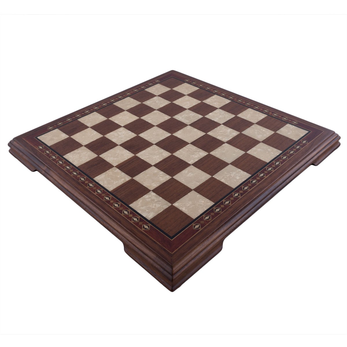 16.5'' Flat Wooden Chess Board - Medium | Walnut