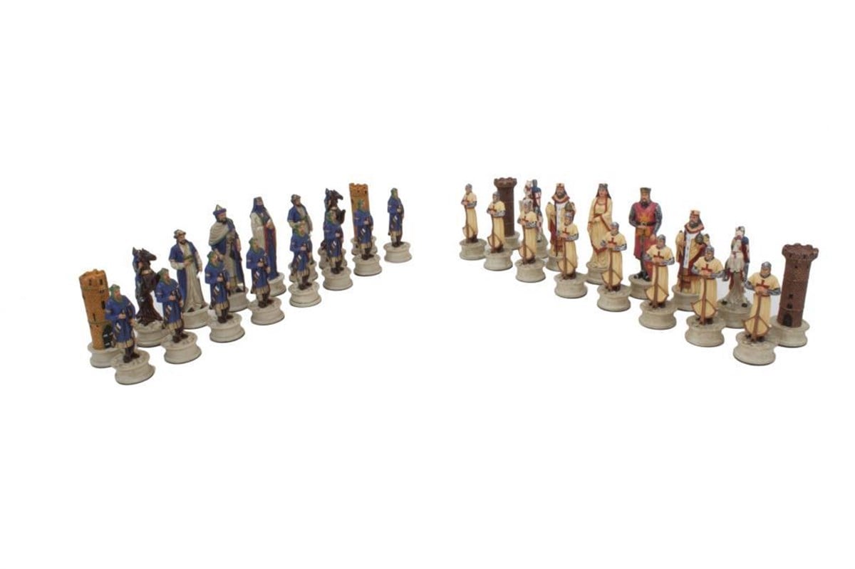HAÇLI LACİ.BOYAMA KÜÇÜK  SATRANÇ FİGÜRÜHelena Wood Art5613