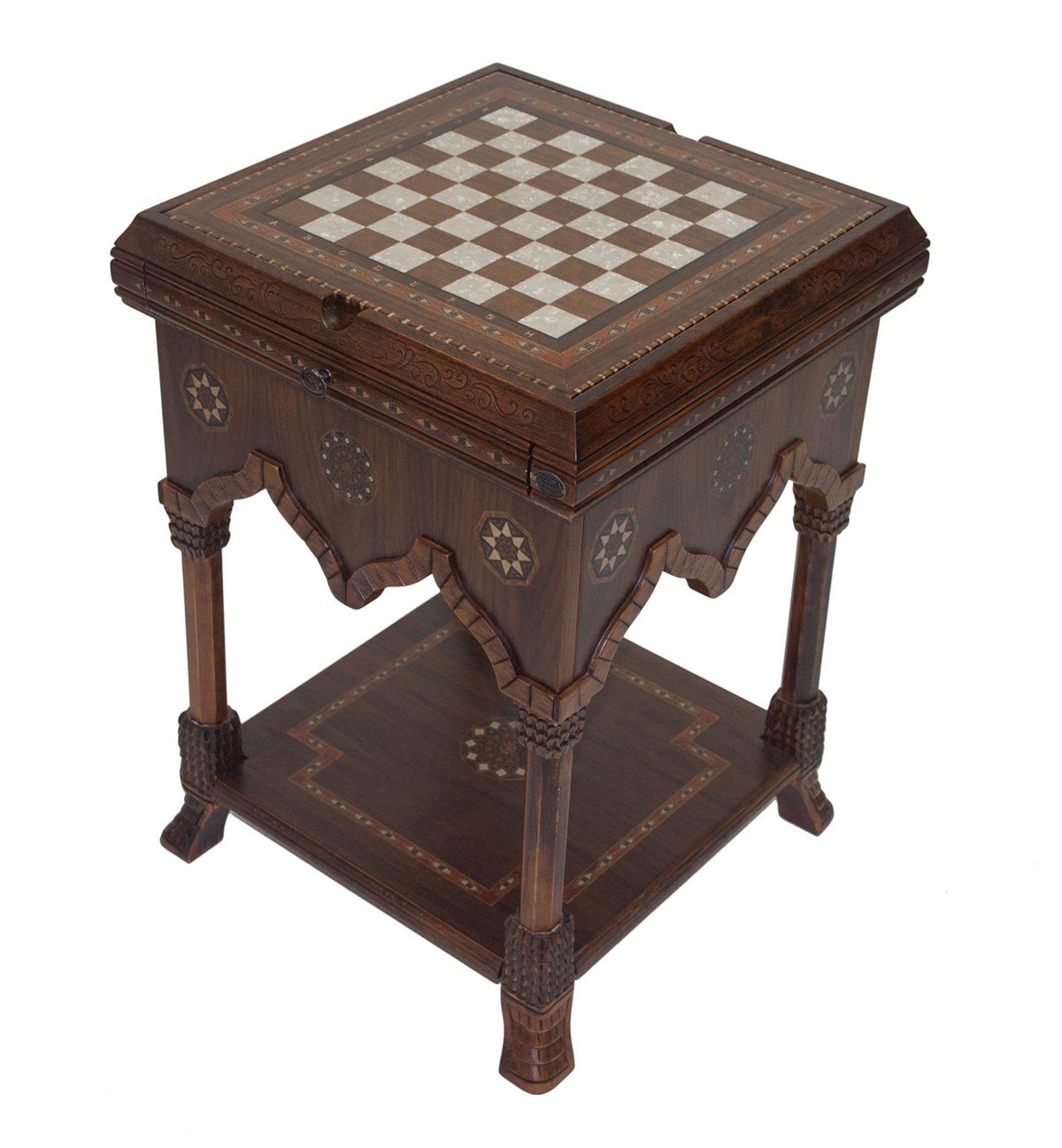 KANTRA MODEL SATRANC VE TAVLA 55x55x75 CMHelena Wood Art-